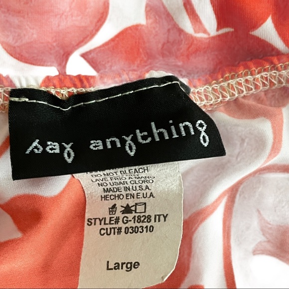 Top Cami Ruch hem  Sides Floral Twist drape front Spaghetti Strap - Picture 6 of 8